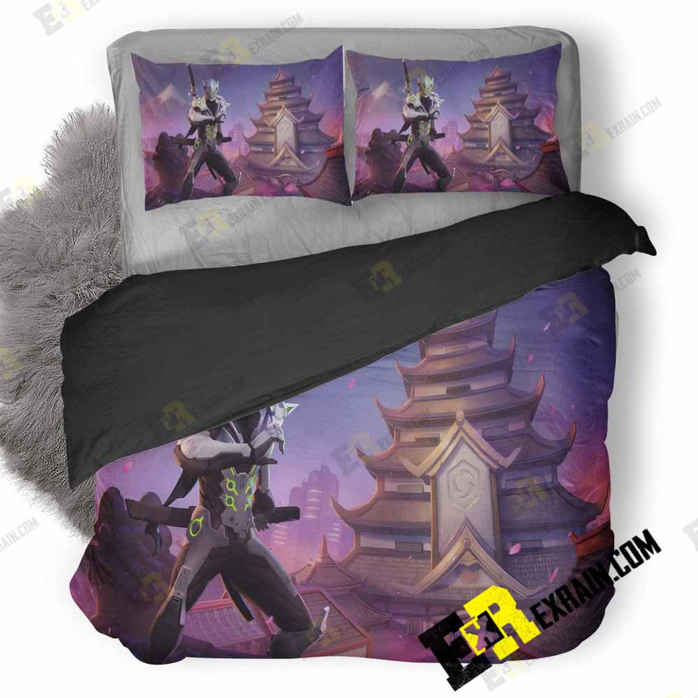 Genji Overwatch Fanart 3B 3D Customized Duvet Cover Bedding Set