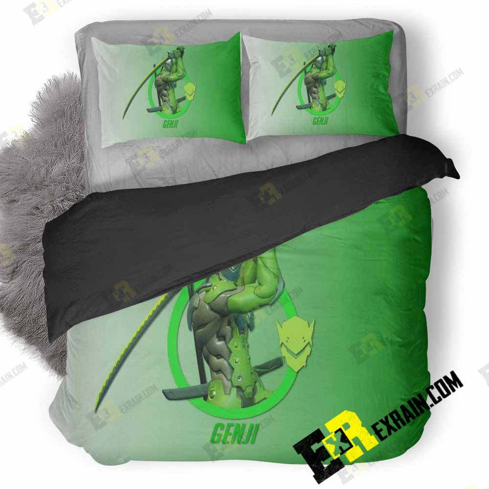 Genji Overwatch Hero R 3D Customized Duvet Cover Bedding Set
