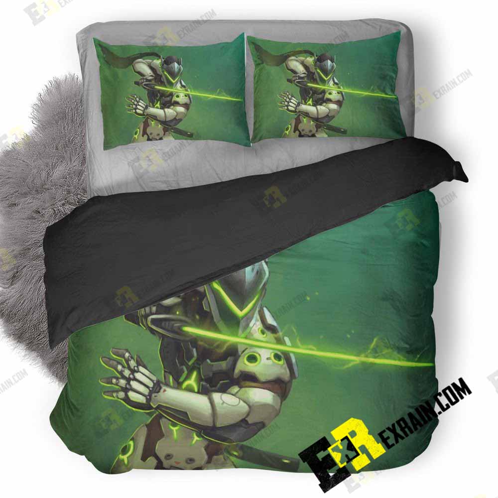 Genji Overwatch Warrior Sword Ko 3D Customized Duvet Cover Bedding Set
