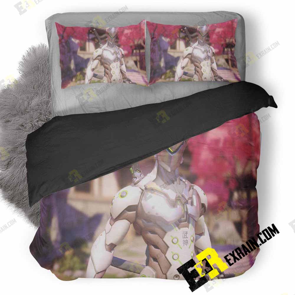 Genjis Overwatch Wide 3D Customized Duvet Cover Bedding Set