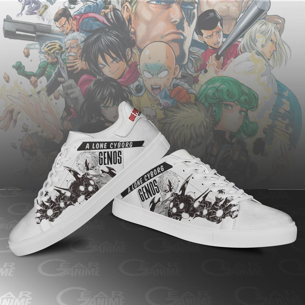 Genos Skate Shoes One Punch Man Custom Anime Shoes