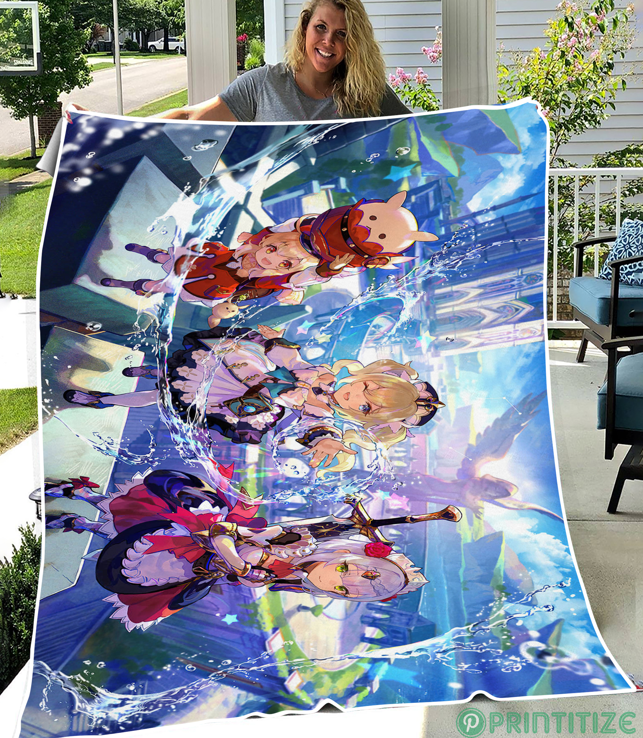 Genshin Impact Fleece Blanket