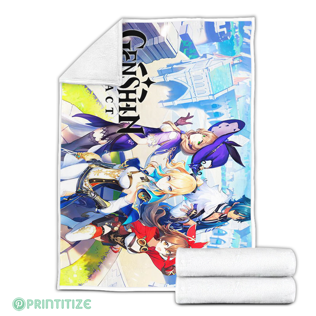 Genshin Impact Nintendo Switch Fleece Blanket