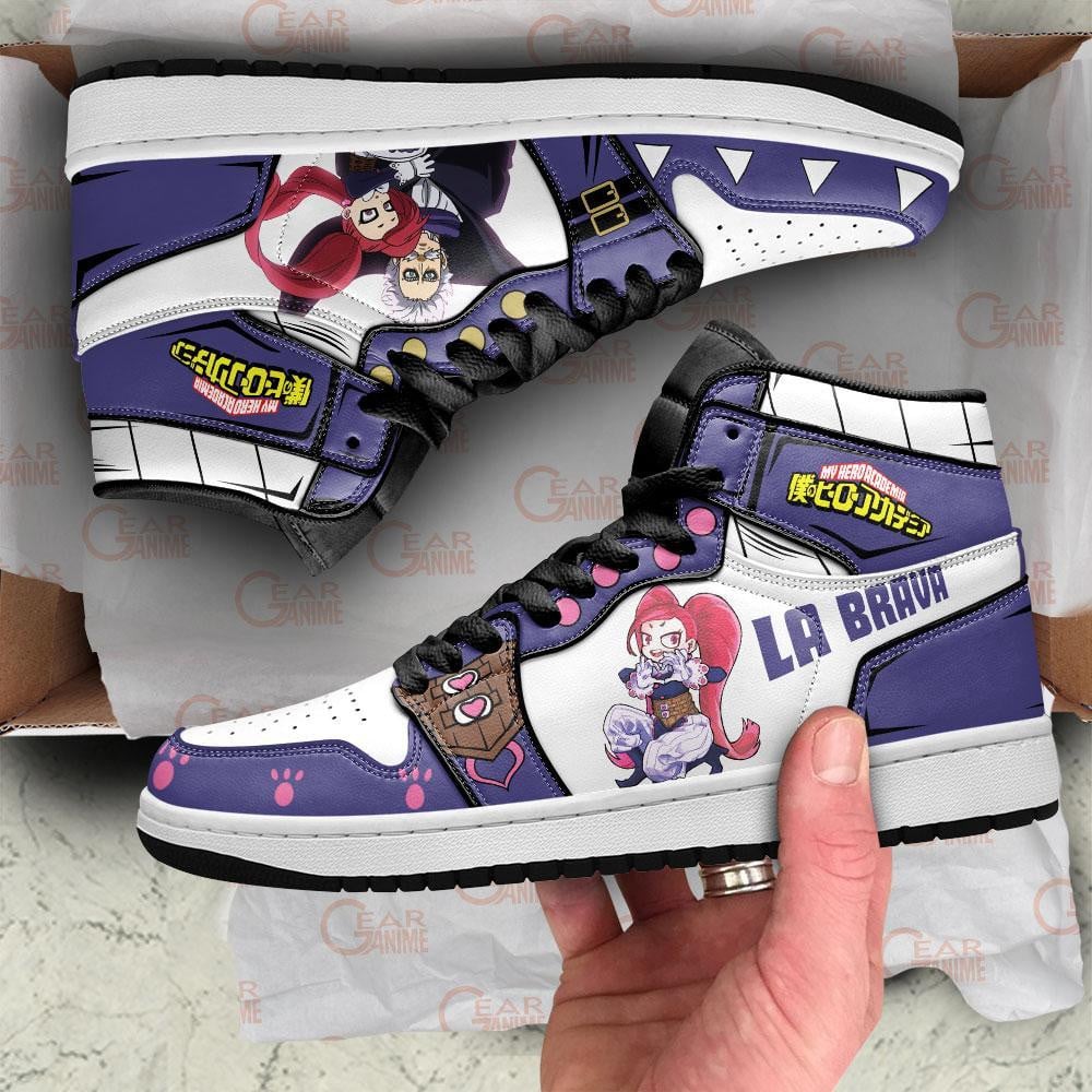 Gentle Criminal And La Brava JD1s Sneakers MHA Anime Shoes, Air Jordan Hightop