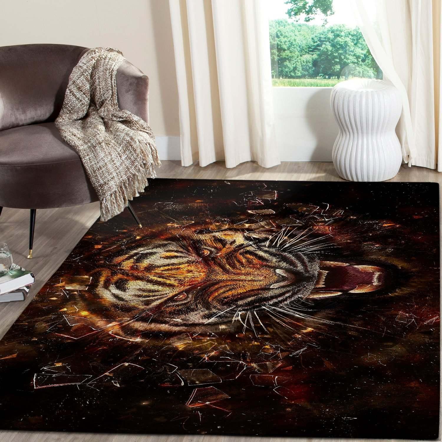 Geometric Design Area Rectangle Rug