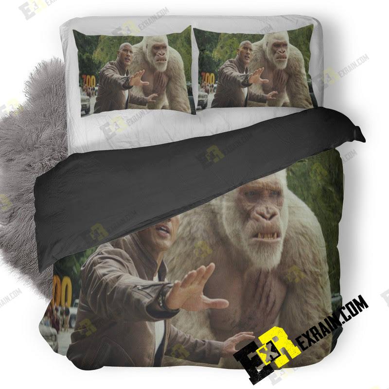George And Davis Okoye In Rampage 72 3D Customized Duvet Cover Bedding Set