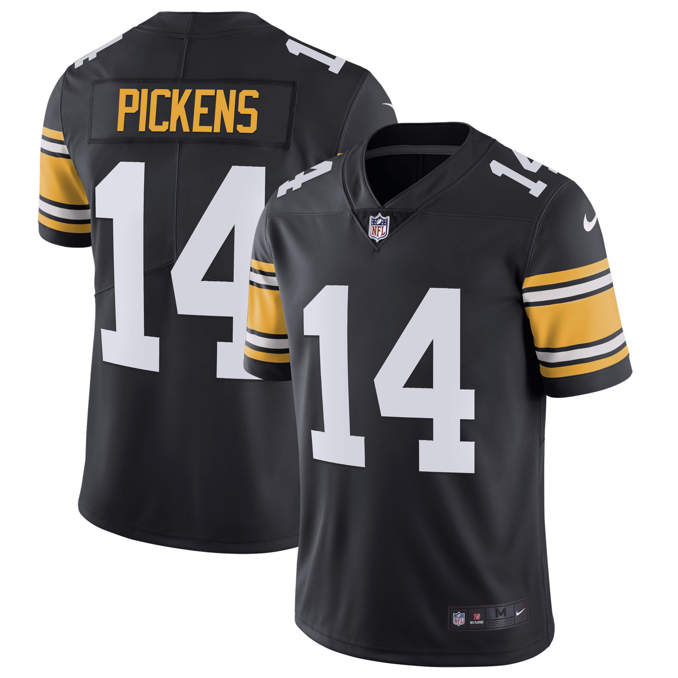 George Pickens Men's Pittsburgh Steelers Alternate Vapor Untouchable Limited - Black Jersey - All Stitched