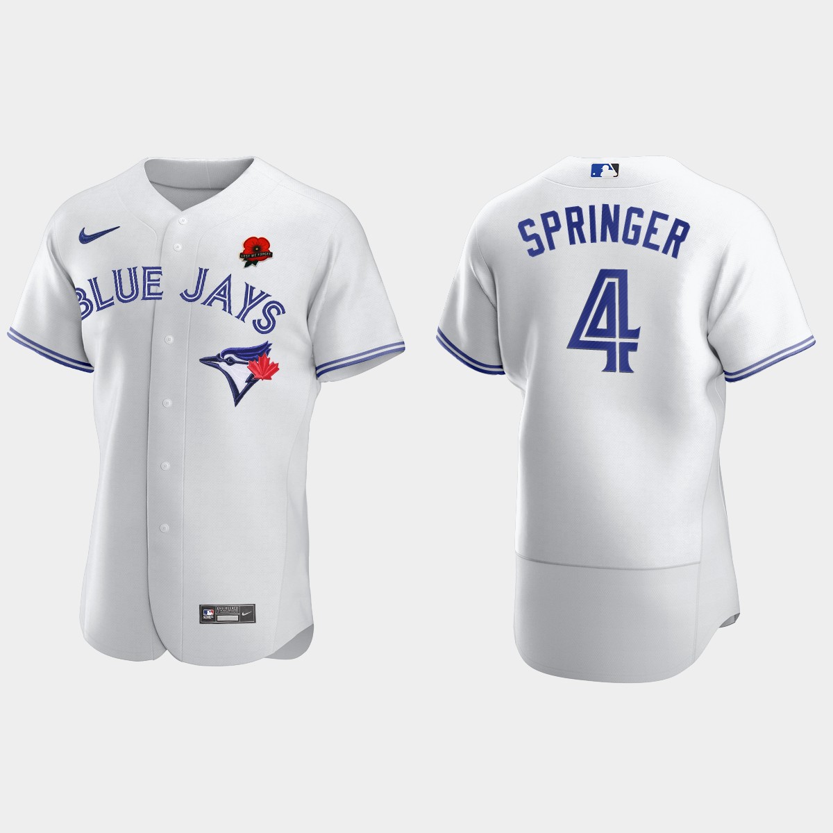 George Springer Toronto Blue Jays 2021 Memorial Day Jersey - White