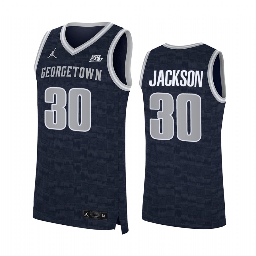 Georgetown Hoyas Michael Jackson Jersey College Navy Alumni Uniform
