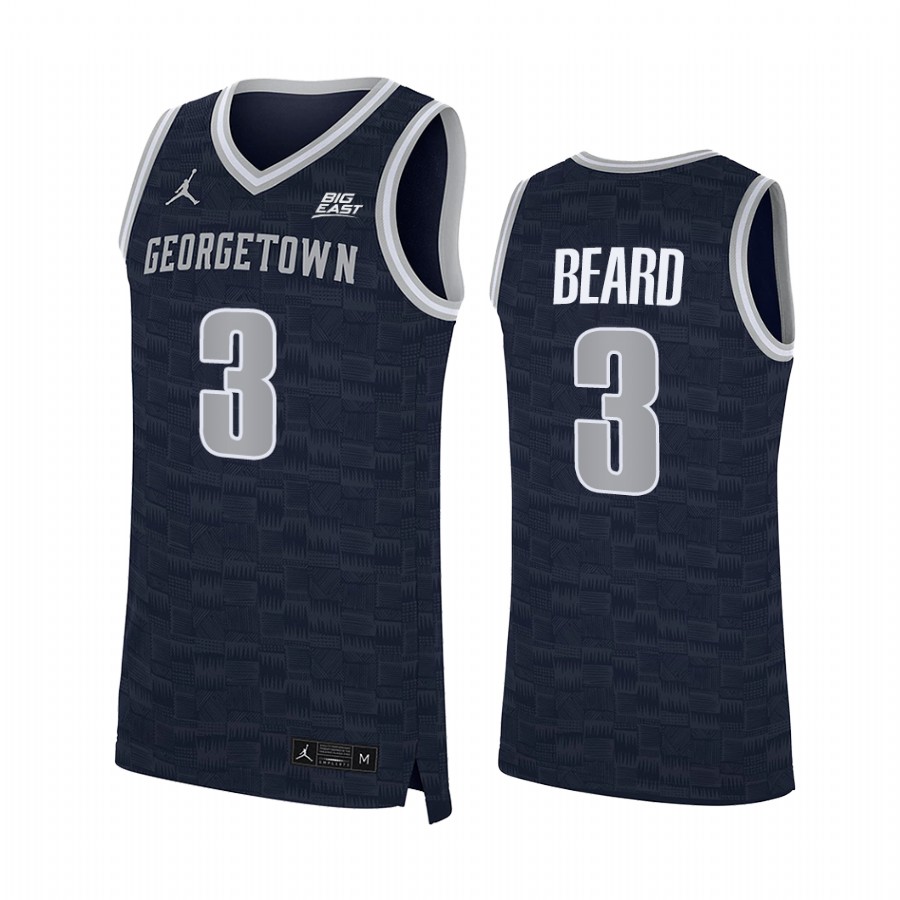 Georgetown Hoyas Tyler Beard Jersey 2022 College Navy Uniform