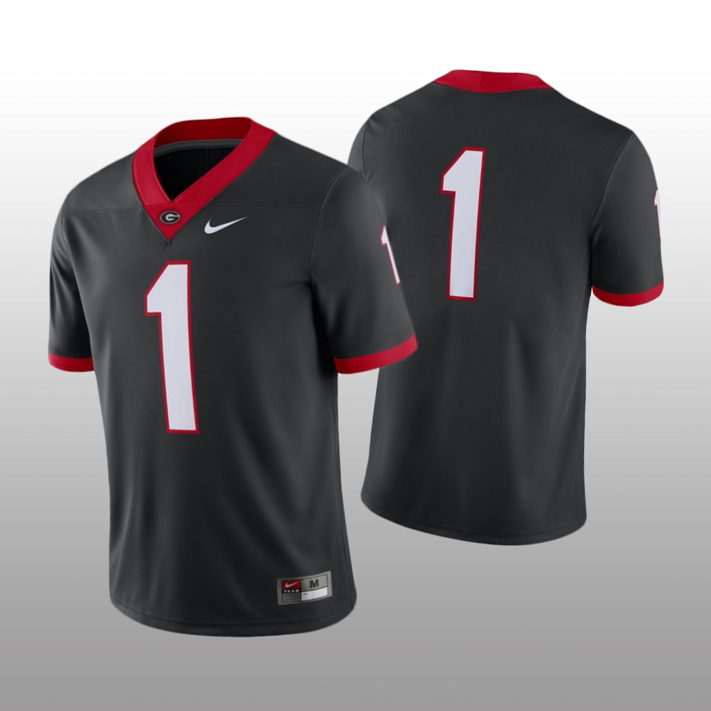 Georgia Bulldogs #1 Game Alternate Black Jersey