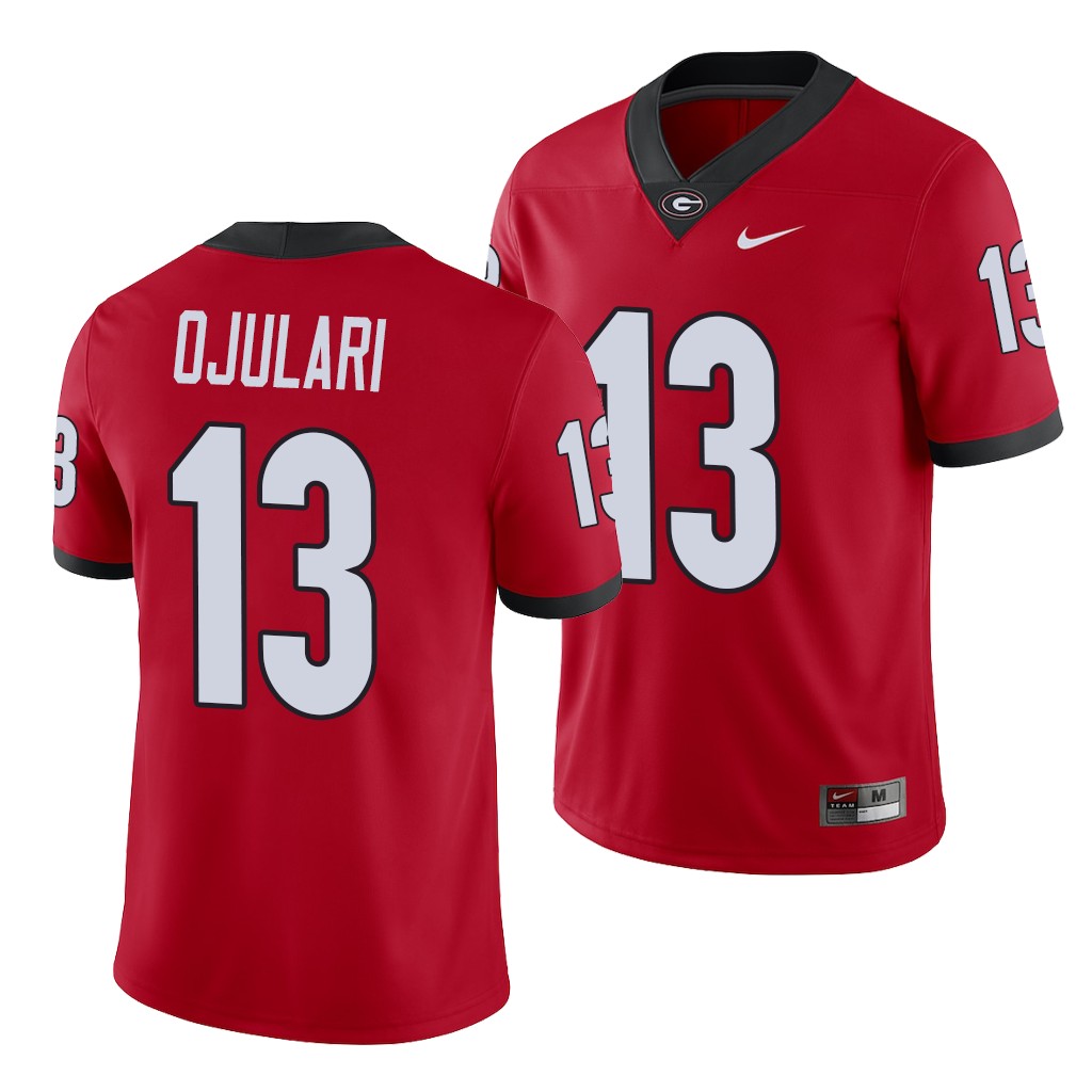 Georgia Bulldogs Azeez Ojulari Game Red College Jersey