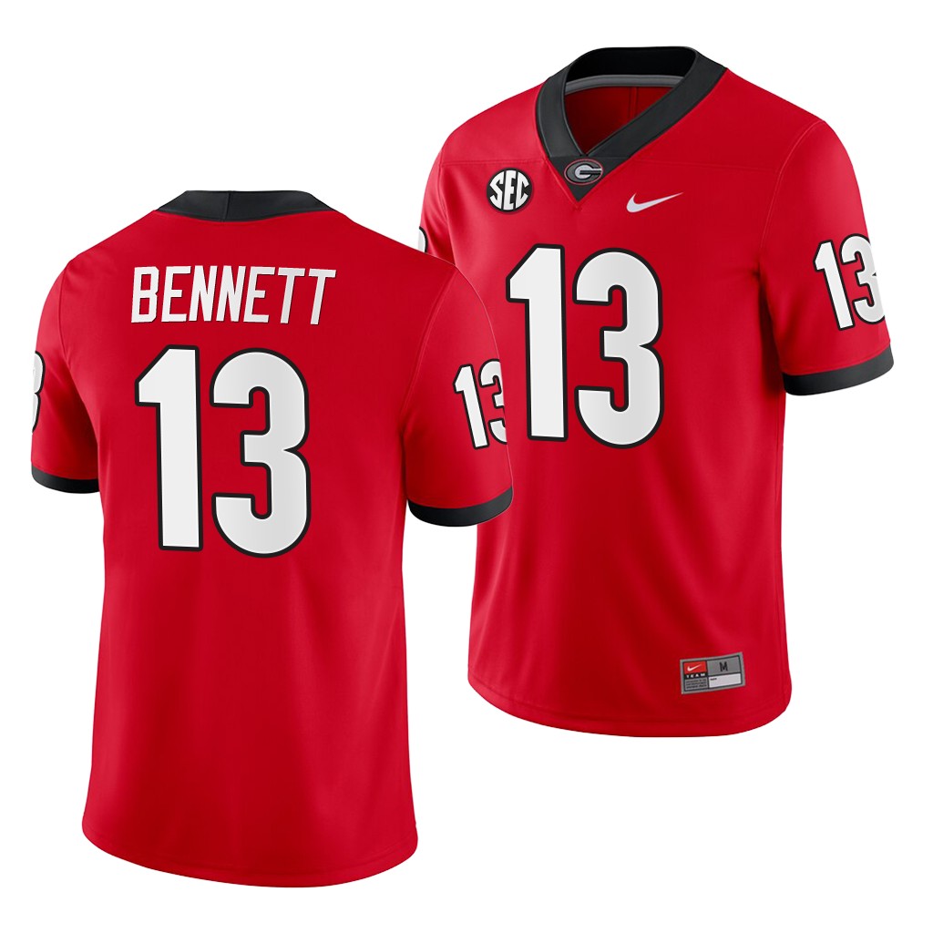 Georgia Bulldogs Azeez Ojulari Red Home Game Jersey NCAA