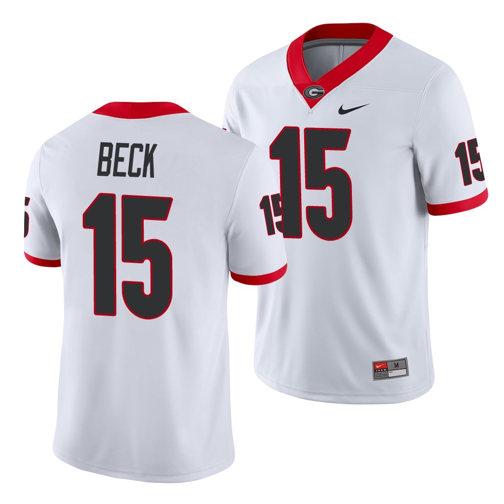 Georgia Bulldogs Carson Beck White Game Men's College Jersey