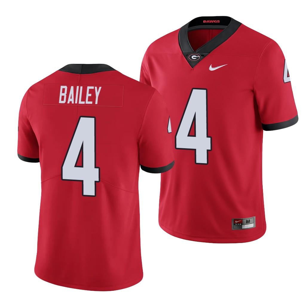 Georgia Bulldogs Champ Bailey 4 Red Limited Jersey Men's