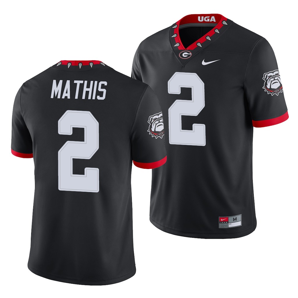 Georgia Bulldogs D'Wan Mathis Black College Men's Alternate Game Jersey