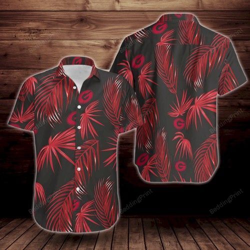 Georgia Bulldogs Flower Hawaiian Shirt