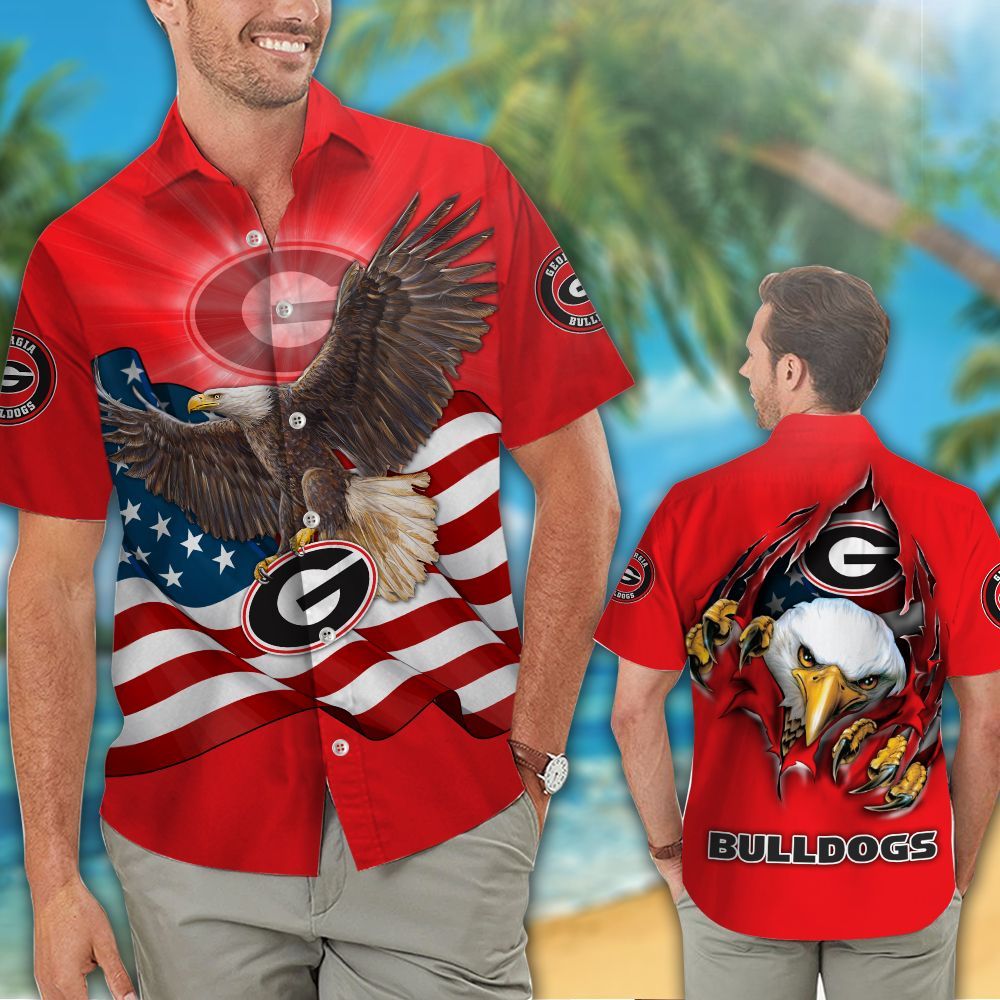 Georgia Bulldogs Hawaiian Shirts NCAA – Premium Hawaiian Shirts 633