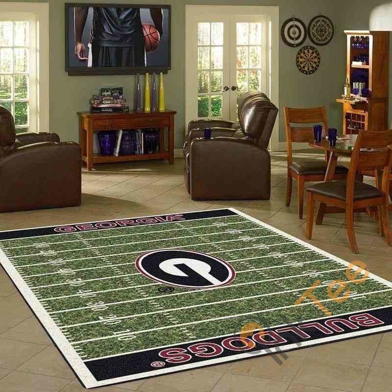 Georgia Bulldogs Home Field Area Rectangle Rug