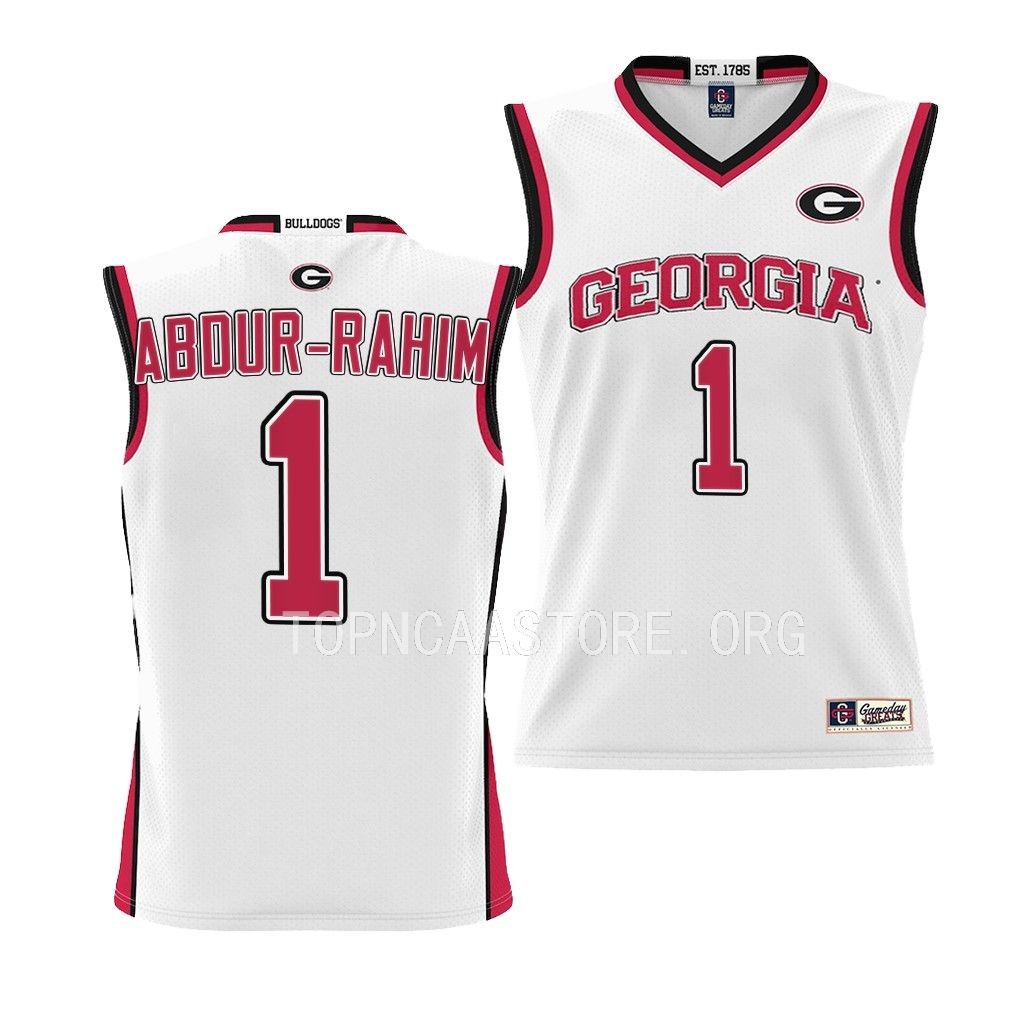 Georgia Bulldogs Jabri Abdur-Rahim Pick-A-Player College Jersey Youth White
