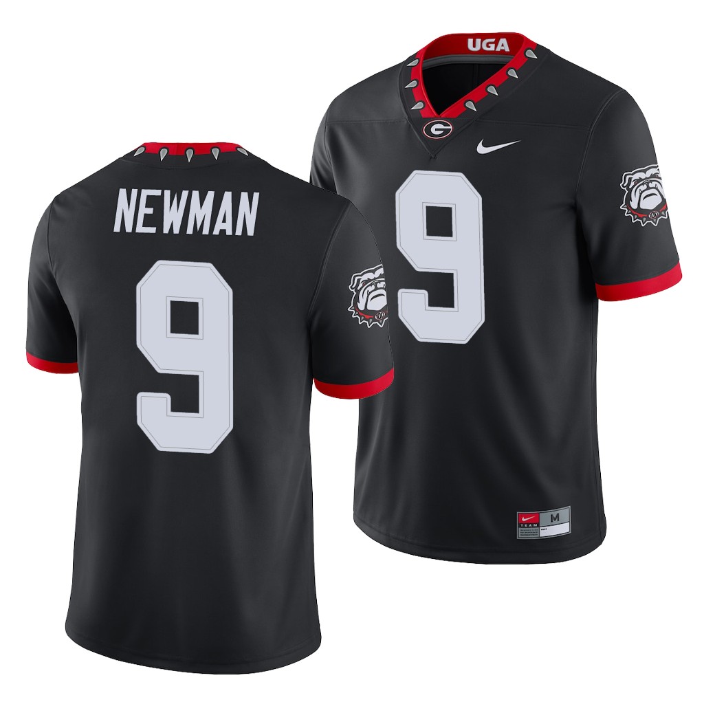 Georgia Bulldogs Jamie Newman Black College Men's Alternate Game Jersey
