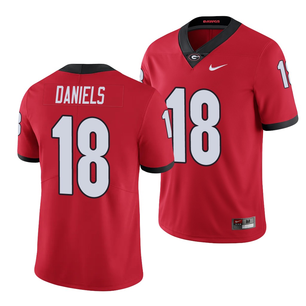 Georgia Bulldogs JT Daniels 18 Red Limited Jersey Men's