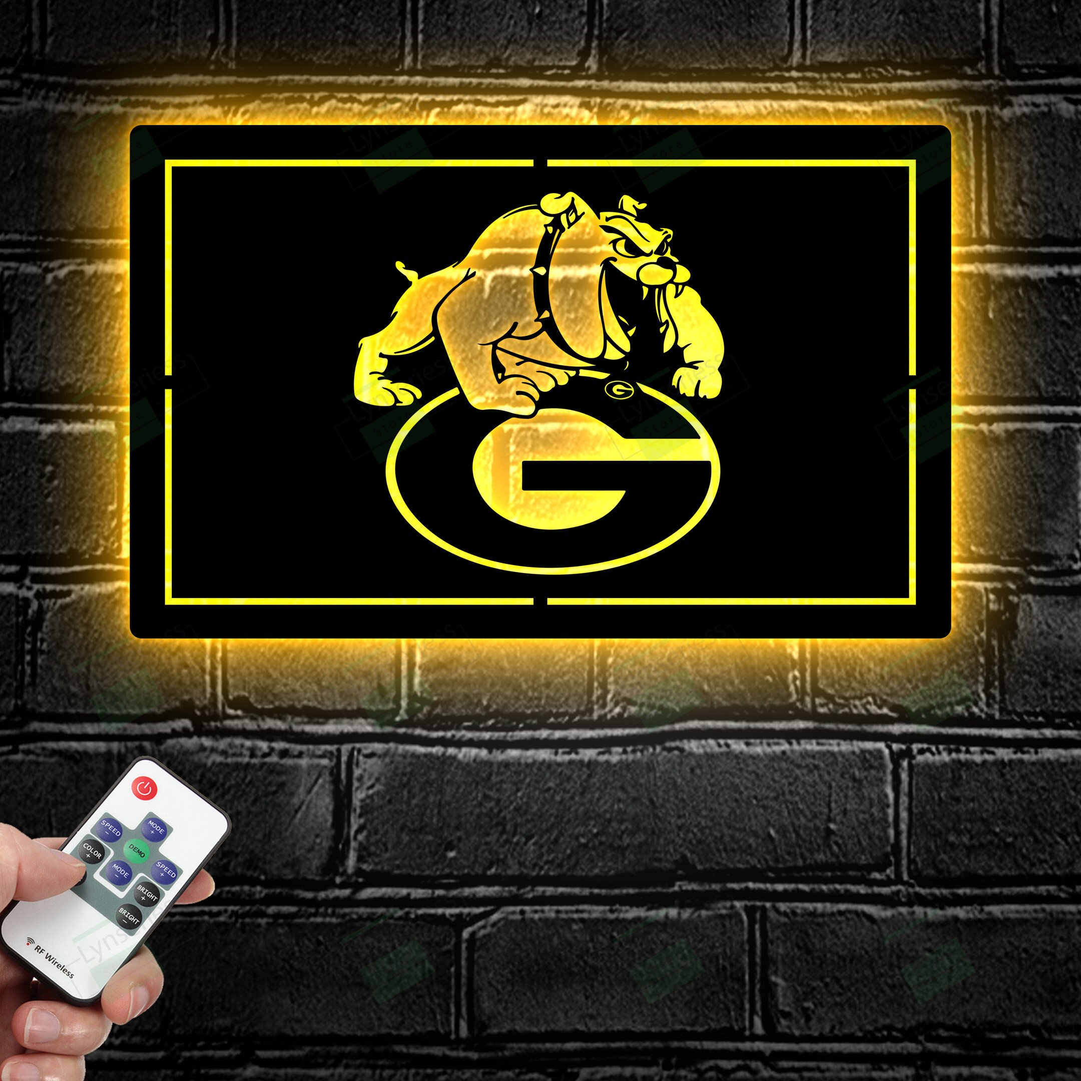 Georgia Bulldogs LED Metal Sign – Led light sign
