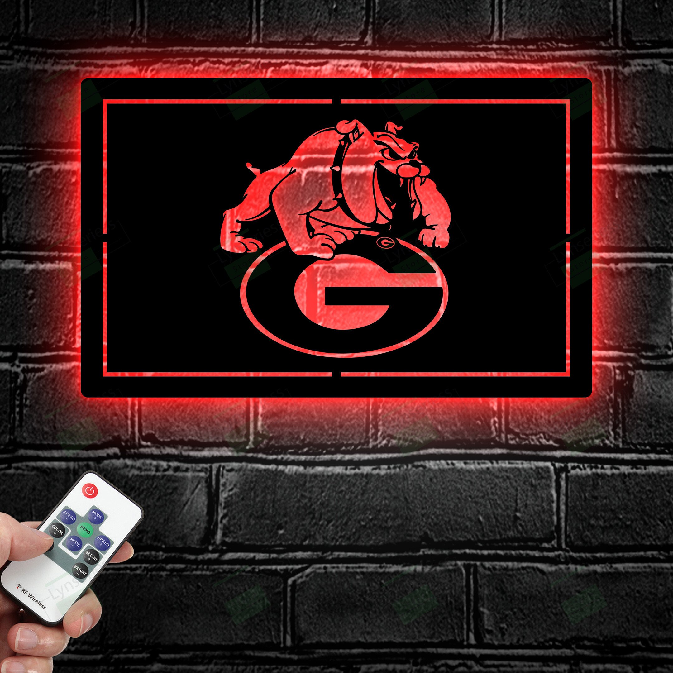 Georgia Bulldogs LED Metal Sign – Led light sign