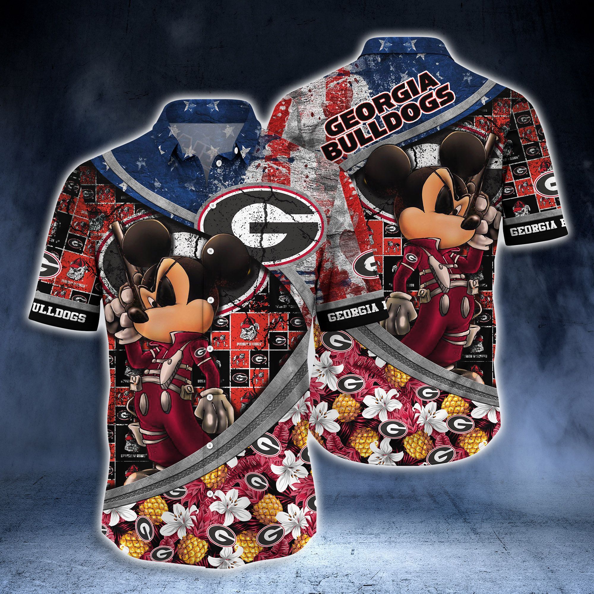 Georgia Bulldogs NCAA -Hawaii Shirt Style Hot Trending