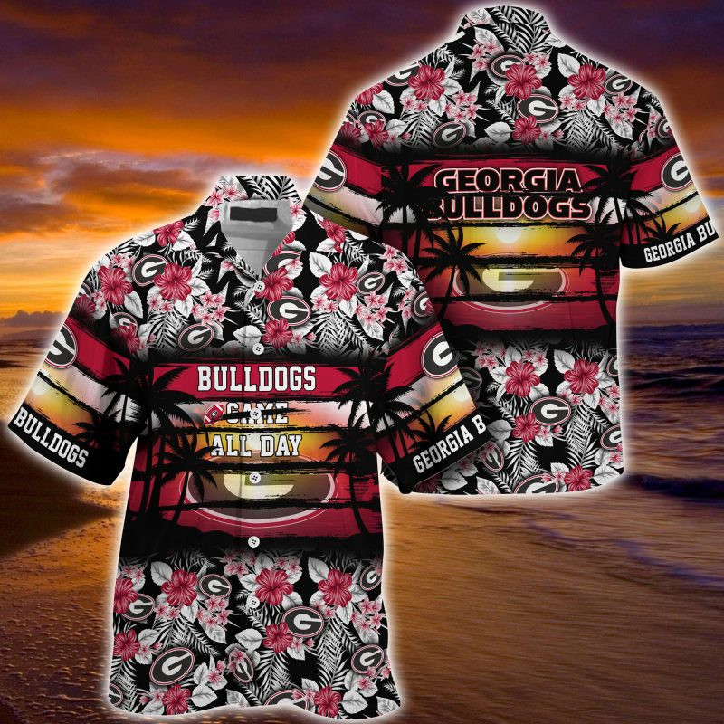 Georgia Bulldogs NCAA Summer – Hawaii Shirt For This Season – Gift For Sport Lovers Floral Pattern