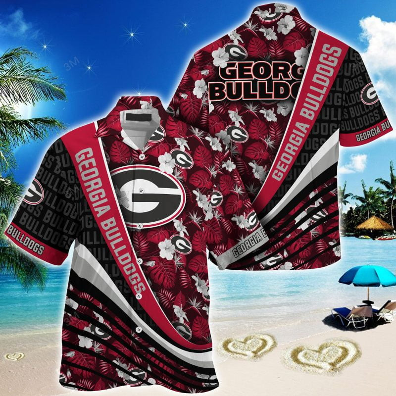Georgia Bulldogs NCAA Summer – Hawaii Shirt For This Season – Gift For Sport Lovers With Tropical Flower Pattern