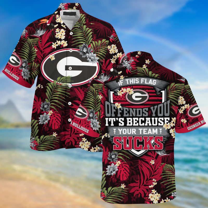 Georgia Bulldogs NCAA Summer – Hawaii Shirt For This Season – Gift For Sport Lovers With Tropical Patterns