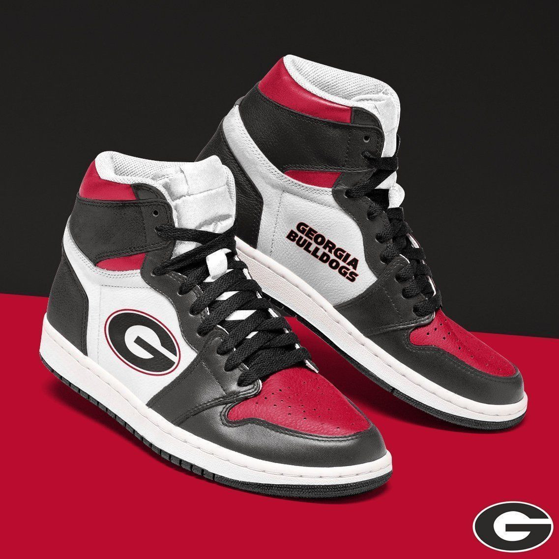 Georgia Bulldogs NCAA Team Sneakers Gift For Fans High Top Air Jordan Sneaker, Air Jordan Hightop