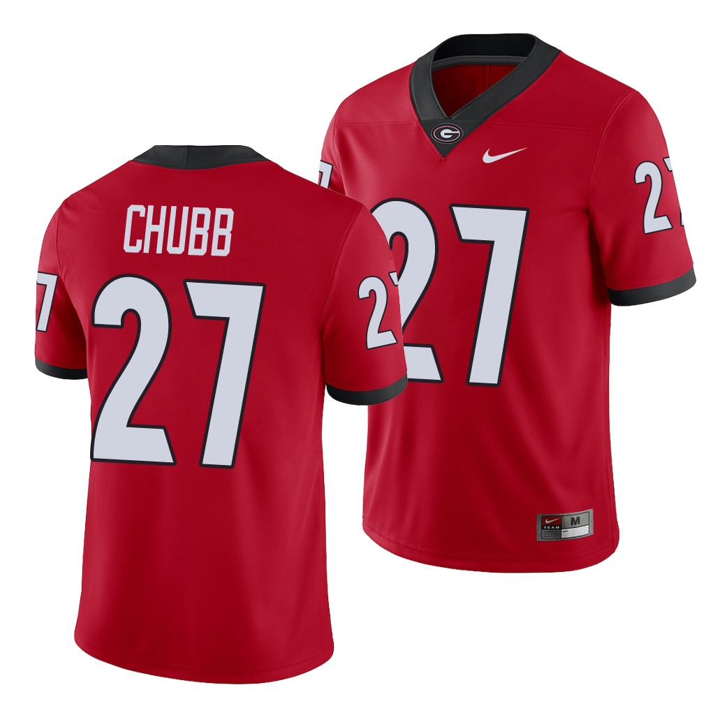 Georgia Bulldogs Nick Chubb Red College Men's Alumni Player Jersey