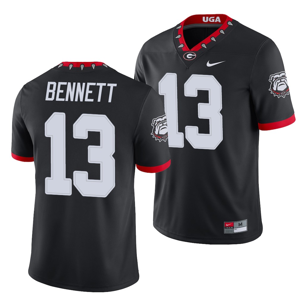 Georgia Bulldogs Stetson Bennett Black College Men's Alternate Game Jersey
