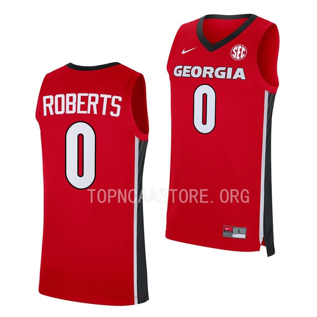 Georgia Bulldogs Terry Roberts Red #0 Jersey 2022-23 Away