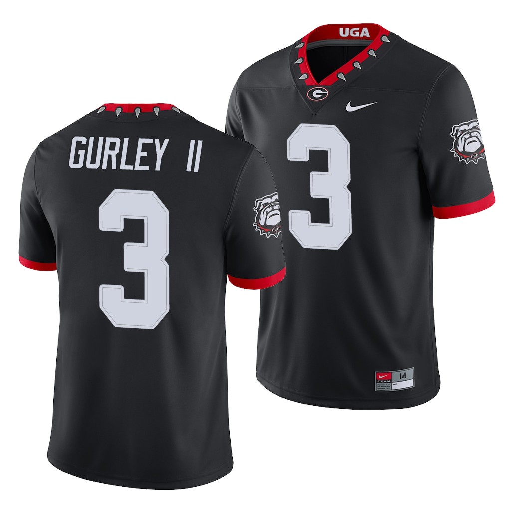 Georgia Bulldogs Todd Gurley II Black College Men's Alternate Game Jersey