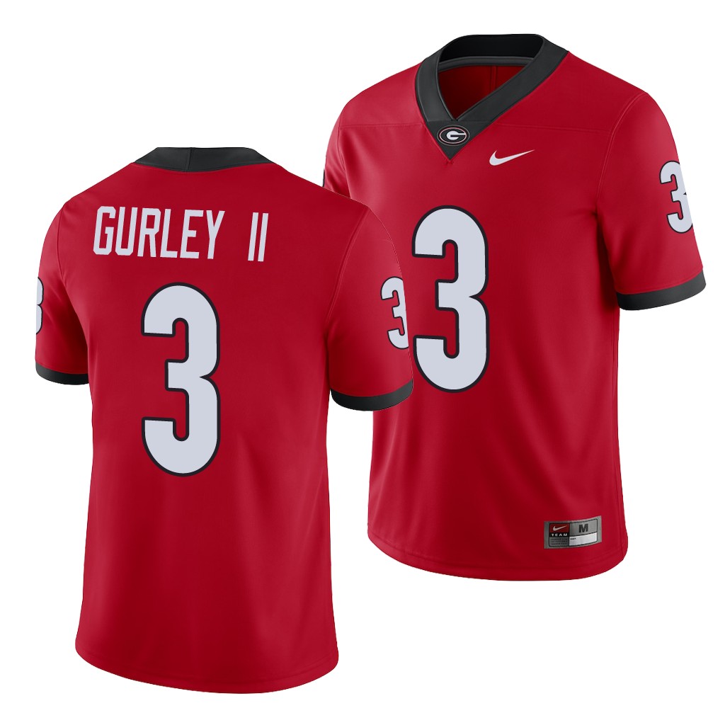 Georgia Bulldogs Todd Gurley II Red College Men's Alumni Player Jersey