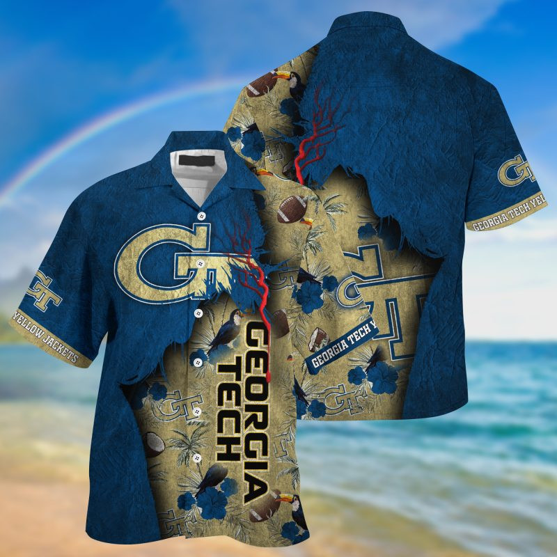 Georgia Tech Yellow Jackets NCAA God Hawaii Shirt