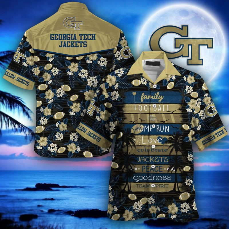 Georgia Tech Yellow Jackets NCAA Hawaiian Shirt