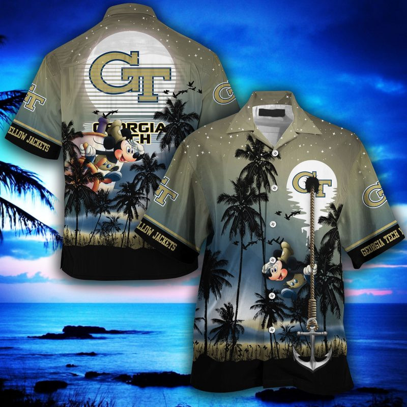 Georgia Tech Yellow Jackets NCAA Summer Hawaiian Shirt