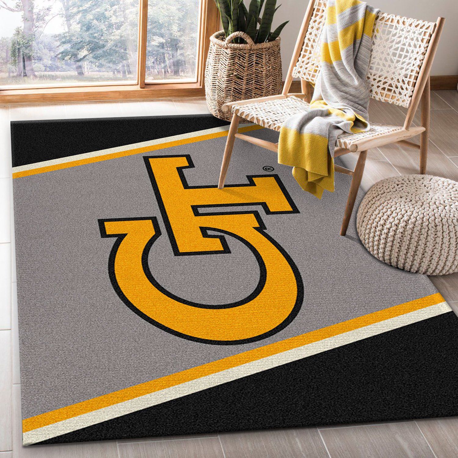 Georgia Tech Yellow Jackets Rectangle Rug – Custom Size And Printing