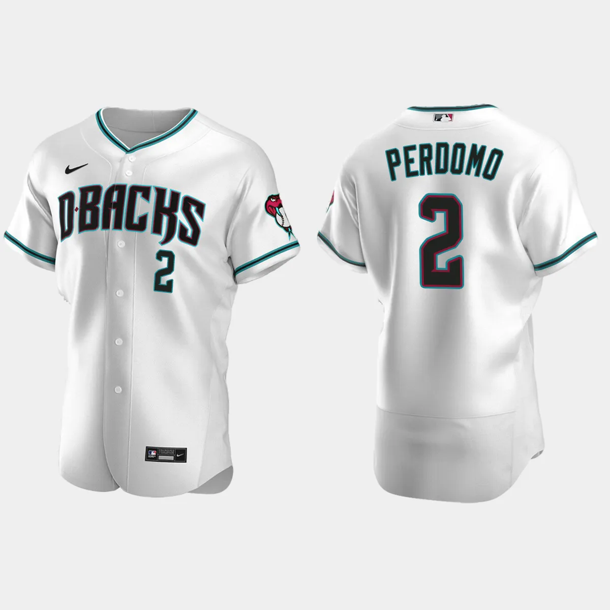 Geraldo Perdomo Arizona Diamondbacks Alternate Jersey - White