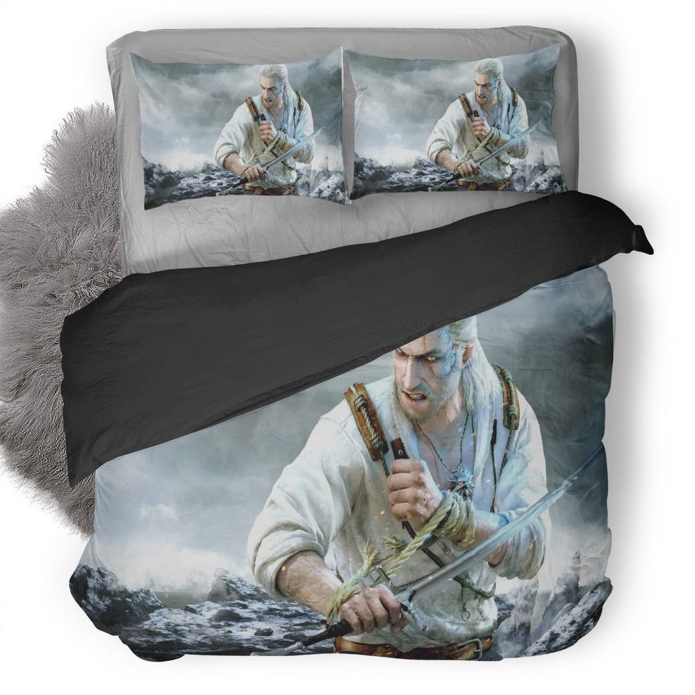 Geralt Of Rivia 3D Customized Duvet Cover Bedding Set