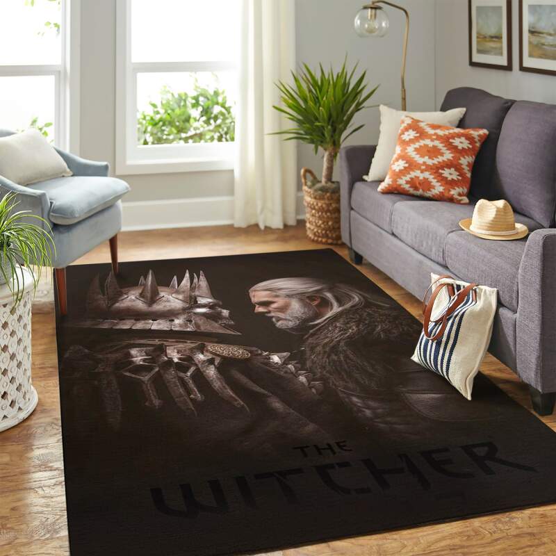 Geralt Vs Eredin The Witcher Carpet Floor Area Rectangle Rug