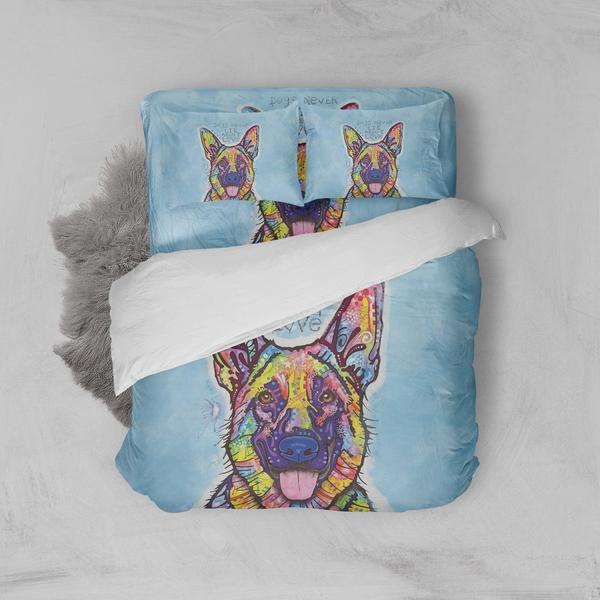 German Hepherd Dog B 3D Customized Duvet Cover Bedding Set
