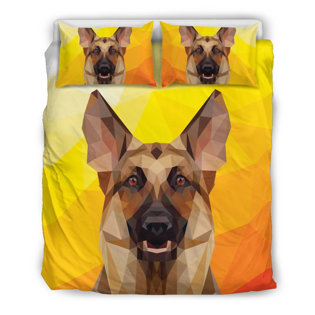 German Hepherd Modern Art 3D Customized Duvet Cover Bedding Set