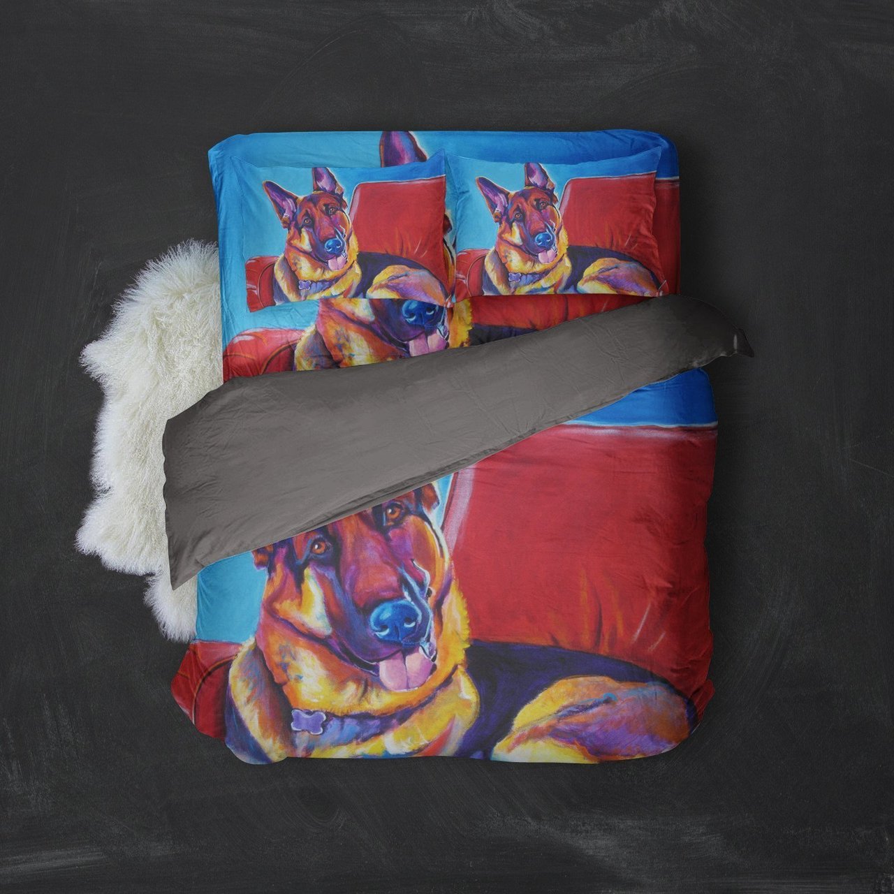 German Shepherd Dog A Duvet Cover Bedding Set