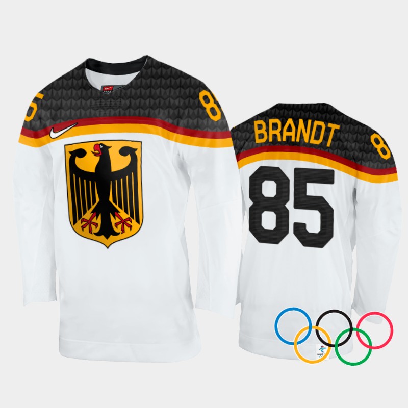 Germany Marcel Brandt 2022 Winter Olympics White #85 Jersey Home