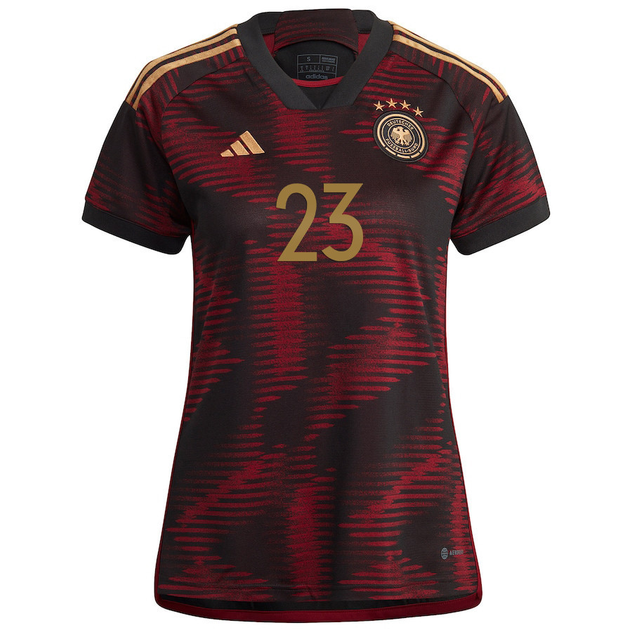 Germany National Team 2022-23 Anton Stach 23 Qatar World Cup Away Women Soccer Jersey – Maroon